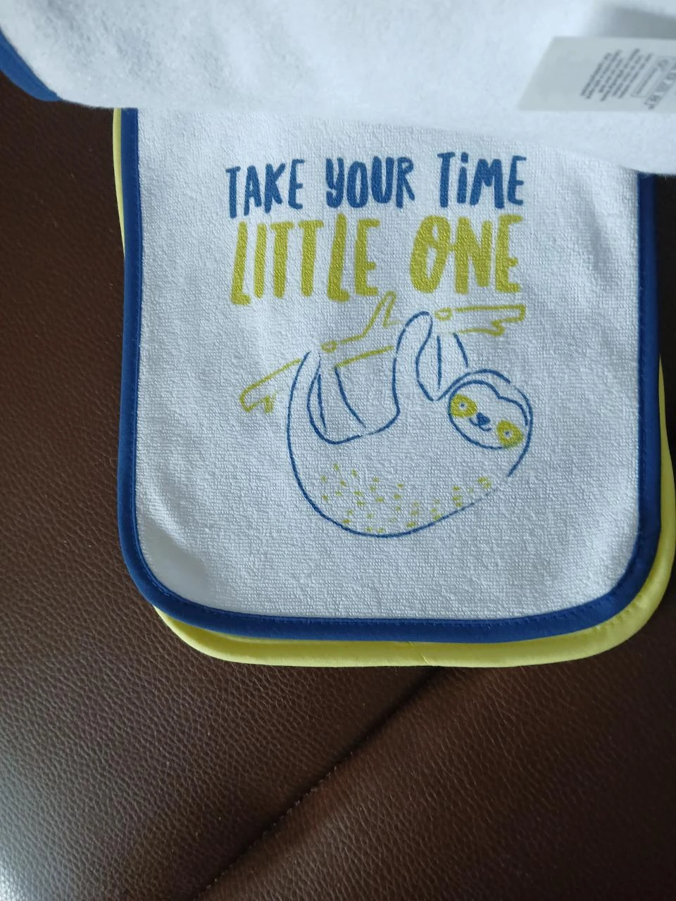 lot de sept bavoirs bebe en coton tex baby – photo 3